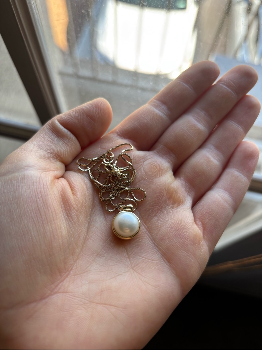 14k Gold Freshwater Pearl Necklace